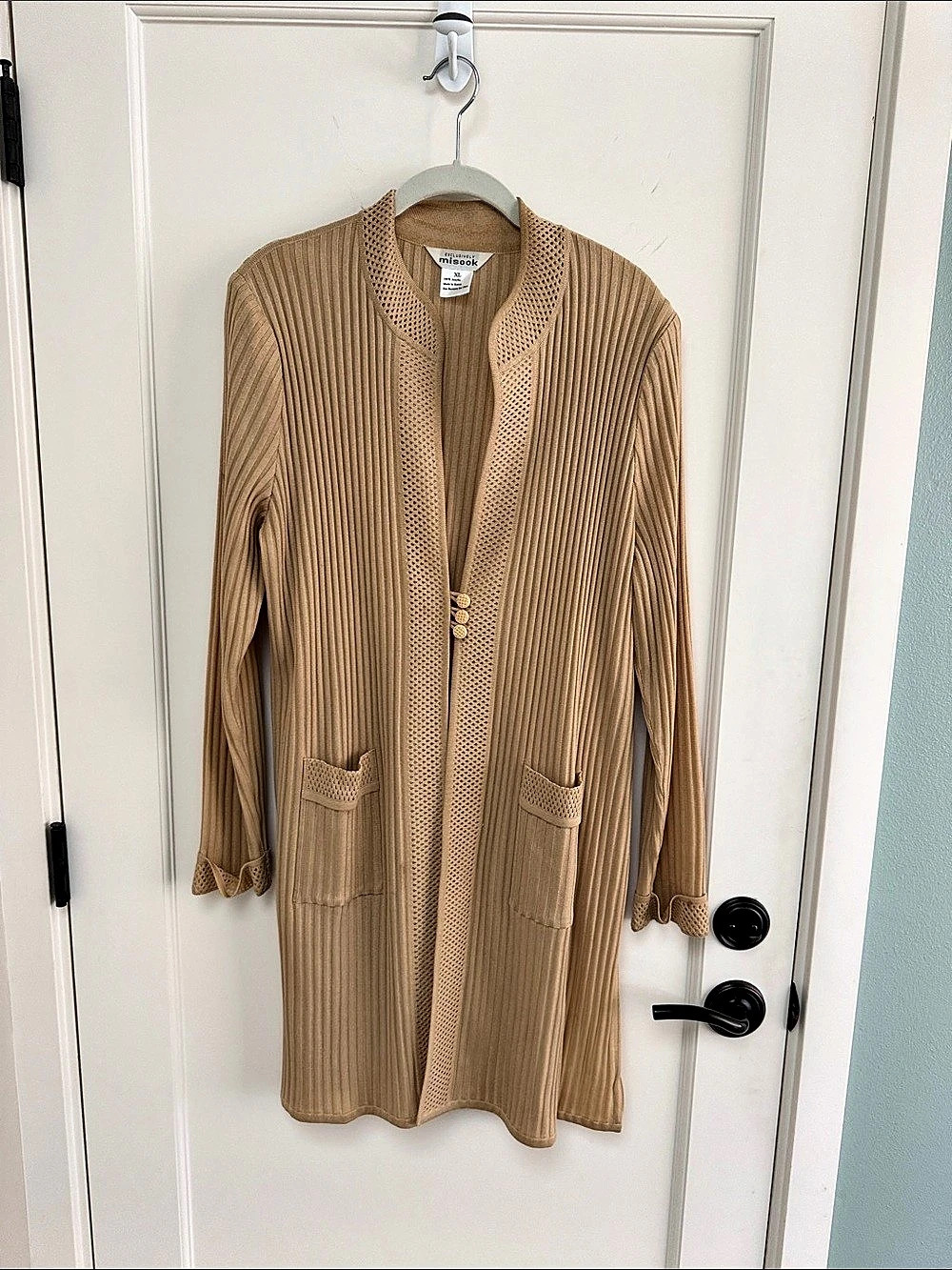 MISOOK knit cardigan gold XL L